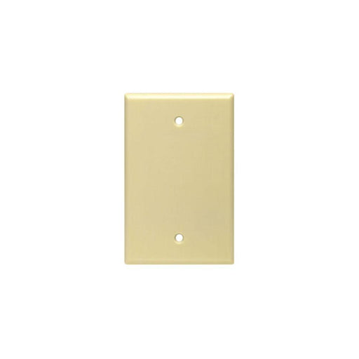 PJ13-I - PJ13-I Leviton 1-Gang No Device Blank Wallplate, Midway Size, Thermoplastic Nylon, Box Mount - Ivory - American Copper & Brass - LEVITON INC ELECTRICAL BOXES AND COVERS