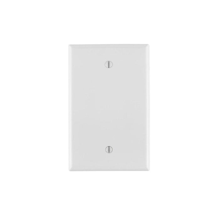 PJ13-W - PJ13-W Leviton 1-Gang No Device Blank Wallplate, Midway Size, Thermoplastic Nylon, Box Mount - White - American Copper & Brass - LEVITON INC ELECTRICAL BOXES AND COVERS
