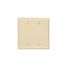 PJ23-I - PJ23-I Leviton 2-Gang No Device Blank Wallplate, Midway Size, Thermoplastic Nylon, Box Mount - Ivory - American Copper & Brass - LEVITON INC ELECTRICAL BOXES AND COVERS