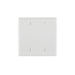 PJ23-W - PJ23-W Leviton 2-Gang No Device Blank Wallplate, Midway Size, Thermoplastic Nylon, Box Mount - White - American Copper & Brass - LEVITON INC ELECTRICAL BOXES AND COVERS