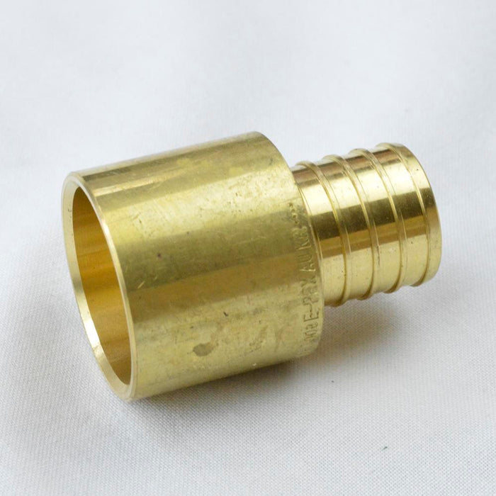 PXAF33BSW - PSFA1212-NL Everflow 1/2" Female Sweat X 1/2" BARB Brass Coupling - American Copper & Brass - EVERFLOW SUPPLIES INC PEX FITTINGS