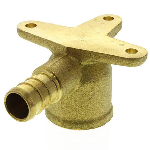 PXE33DE - PXDL0012-NL Everflow 1/2" BARB X 1/2" FPT Brass Drop Ear Elbow - American Copper & Brass - EVERFLOW SUPPLIES INC PEX FITTINGS