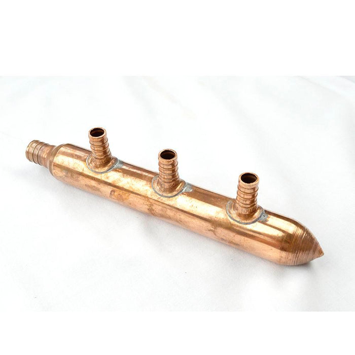 PXMAN-3 - 672X0390 Sioux Chief PowerPEX® BranchMaster™ 3/4" F1807 PEX x Spin Closed Trunk Standard, 3-Port - American Copper & Brass - SIOUX CHIEF MFG CO INC PEX FITTINGS