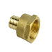 PXNS33BT - EPFA1212-NL Everflow 1/2" Pex BARB X 1/2" Female Pipe Thread Brass Adapter - American Copper & Brass - EVERFLOW SUPPLIES INC PEX FITTINGS