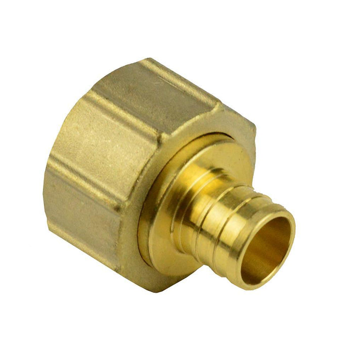 NSF-61-G BRASS ADAPTER CONNECTOR FITTING WITH GASKET 3/4 MPT x 1-1/4 FPT