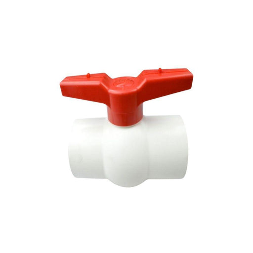 S-601-1 - V10491N LASCO Fittings 1" Compact Valve PVC S X S - American Copper & Brass - WESTLAKE PIPE AND FITTINGS PVC-CPVC BALL VALVES