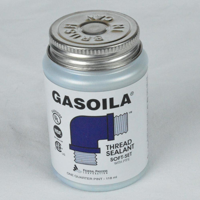 SS08 - 8 OZ. GASOILA SOFT-SET PIPE THREAD SEALENT WITH PTFE PASTE, NON-TOXIC - American Copper & Brass - JB PRODUCTS INC CHEMICALS