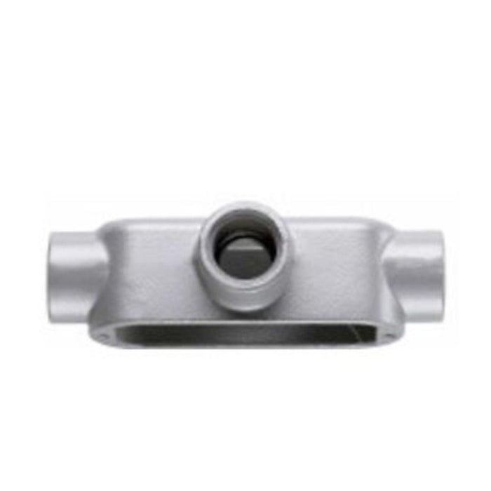 T100M Eaton Crouse-Hinds 1" Condulet Form 5 Conduit Outlet Body, Malleable Iron, T Shape