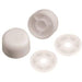 TBC - TOILET BOLT CAPS WHITE - American Copper & Brass - ORGILL INC TOILET SUPPLIES