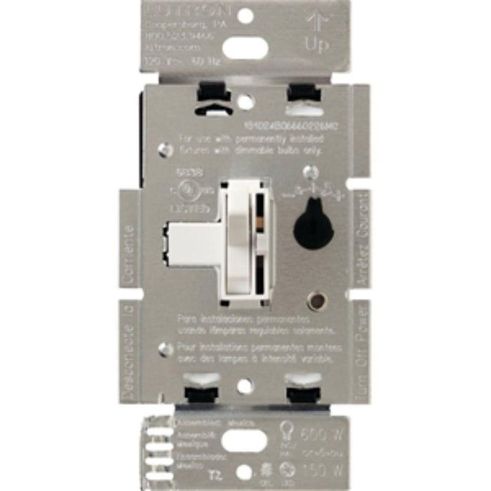 TGCL153PHWH - WHITE LUTRON DIMMER TOGGLE - American Copper & Brass - ORGILL INC WIRING DEVICES