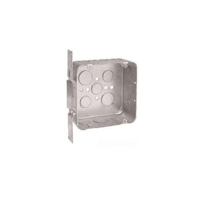 TP557 - TP557 Eaton Crouse-Hinds Square Outlet Box, (3) 1/2", (2) 3/4", 4-11/16", VS, Conduit (No Clamps), Drawn, 2-1/8", Steel, (5) 1/2", (4) 1/2", (1) 3/4" C, 42.0 Cubic Inch Capacity - American Copper & Brass - CROUSE-HINDS ELECTRICAL BOXES AND COVERS