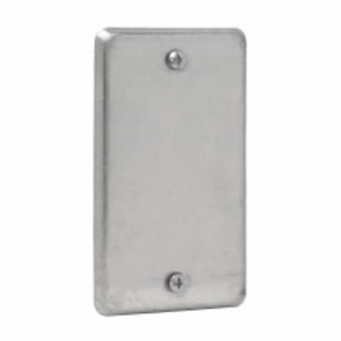 TP608 Eaton Crouse-Hinds Utility Box Cover, Blank, Steel, Blank