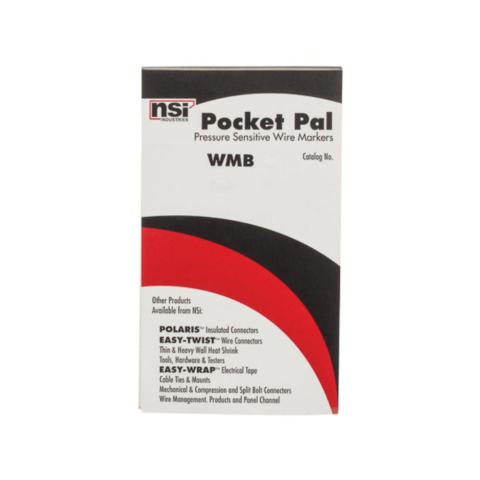WMB3 - WIRE MARKING BOOK 1 X 6 BLANK (450 MARKERS) - American Copper & Brass - NSI INDUSTRIES LLC WIRE GROUNDING, CONNECTING, AND WIRE MARKING