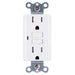 WT599I - GFWT1-I Leviton 15 Amp Receptacle, Slim, Weather & Tamper-Resistant - Ivory - American Copper & Brass - LEVITON INC WIRING DEVICES