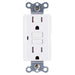 WT599W - GFWT1-W Leviton 15 Amp Receptacle, Slim, Weather & Tamper-Resistant - White - American Copper & Brass - LEVITON INC WIRING DEVICES