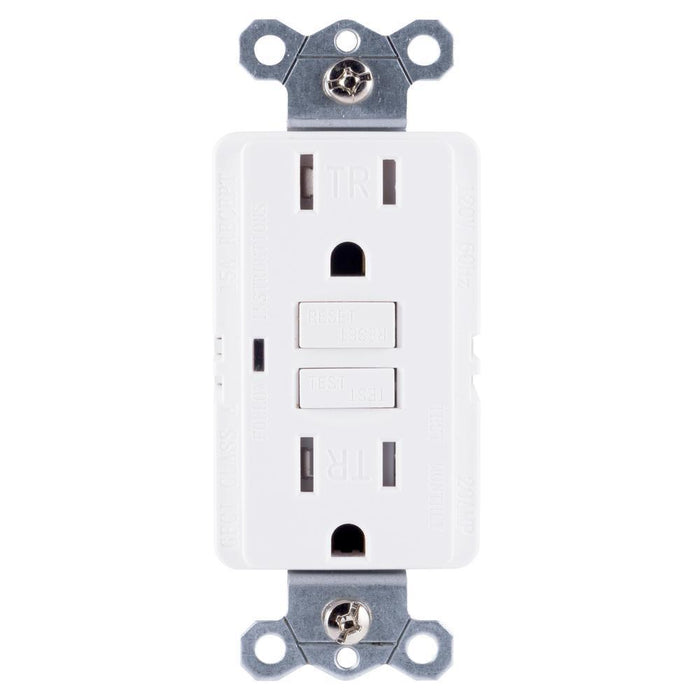 GFTR1-W Leviton 15 Amp Receptacle, Tamper Resistant - White