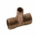 111R-QQM - NIBCO 611R 1-1/4" X 1-1/4" X 1" Wrot Copper Reducing Tee - American Copper & Brass - NIBCO INC SWEAT FITTINGS