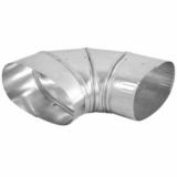 6" Flat 90° Elbow Oval Duct
