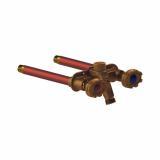 22CP-4 - 22CP-4-MH Woodford Model 22CP Freezeless Hot & Cold Wall Faucet, 1/2" MPT 1/2" Female Sweat Inlet, 4 Inch, Metal Handle - American Copper & Brass - WOODFORD MFG CO SILCOCKS-HOSE BIBS