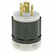 2321 - 2321 Leviton Locking Plug, 20 Amp, 250 Volt, Industrial Grade - Black & White - American Copper & Brass - LEVITON INC WIRING DEVICES
