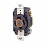 2711 - 2711 Leviton Locking Plug, 30 Amp, 125/250 Volt, Industrial Grade - Black & White - American Copper & Brass - LEVITON INC WIRING DEVICES