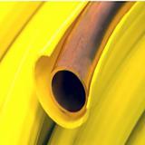 38L100P - 3/8" X 100' Copper Gas Line - Yellow, Type L, PE Coated Coil - American Copper & Brass - CAMBRIDGE-LEE IND LLC COATED COPPER