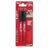 MILWAUKEE 2 PACK FINE POINT BLACK MARKERS