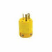 520PV - 520PV Leviton 20 Amp, 125 Volt, NEMA 5-20P, 2-Pole, 3-Wire Grounding Plug, Straight Blade - Yellow - American Copper & Brass - LEVITON INC WIRING DEVICES