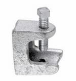 534 Eaton Crouse-Hinds Rigid/IMC Beam Clamp/Insulator Support, 2-1/2" Base Size, 7/8" Jaw Opening Size, Malleable Iron, 1/2"-13 Tapped Holes