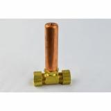 660-T - 660-GT Sioux Chief Minirester, 5/8" O.D. Compression Tee No Lead for 1/2" Nom. Copper Tube Clamshell - American Copper & Brass - SIOUX CHIEF MFG CO INC MISC PLUMBING PRODUCTS