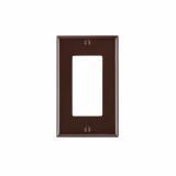 80401 - 80401 Leviton 1-Gang Decora/GFCI Device Decora Wallplate/Faceplate, Standard Size, Thermoset, Device Mount - Brown - American Copper & Brass - LEVITON INC ELECTRICAL BOXES AND COVERS