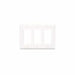 80411W - 80411-W Leviton 3-Gang Decora/GFCI Device Decora Wallplate/Faceplate, Standard Size, Thermoset, Device Mount - White - American Copper & Brass - LEVITON INC ELECTRICAL BOXES AND COVERS