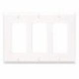 80421I - 80421-I Leviton 3-Gang 2-Toggle 1-Decora/GFCI Device Combination Wallplate/Faceplate, Standard Size, Thermoset, Device Mount - Ivory - American Copper & Brass - LEVITON INC ELECTRICAL BOXES AND COVERS