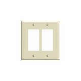 80609I - 80609I Leviton 2-Gang Decora/GFCI Device Decora Wallplate/Faceplate, Midway Size, Thermoset, Device Mount - Ivory - American Copper & Brass - LEVITON INC ELECTRICAL BOXES AND COVERS
