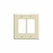 80609I - 80609I Leviton 2-Gang Decora/GFCI Device Decora Wallplate/Faceplate, Midway Size, Thermoset, Device Mount - Ivory - American Copper & Brass - LEVITON INC ELECTRICAL BOXES AND COVERS