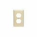 80703I - 80703I Leviton 1-Gang Duplex Device Receptacle Wallplate, Standard Size, Thermoplastic Nylon, Device Mount - Ivory - American Copper & Brass - LEVITON INC ELECTRICAL BOXES AND COVERS