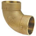 5807R-SR - NIBCO 807 2" X 1-1/2" C X C Bronze DWV 90° Elbow - American Copper & Brass - NIBCO INC Inventory Blowout