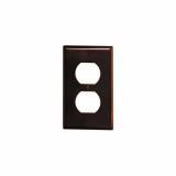 85003 - 85003 Leviton 1-Gang Duplex Device Receptacle Wallplate, Standard Size, Thermoset, Device Mount - Brown - American Copper & Brass - LEVITON INC ELECTRICAL BOXES AND COVERS