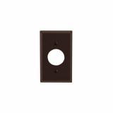 85004 - 85004 Leviton 1-Gang Single 1.406 Inch Hole Device Receptacle Wallplate, Standard Size, Thermoset, Device Mount - Brown - American Copper & Brass - LEVITON INC ELECTRICAL BOXES AND COVERS