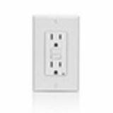 8598 - GFNT1 Leviton 15 Amp, 125 Volt Receptacle/Outlet, 20 Amp Feed-Through, Self-test - White - American Copper & Brass - LEVITON INC WIRING DEVICES