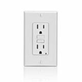 8599W - GFNT1-W Leviton 15 Amp, 125 Volt Receptacle/Outlet, 20 Amp Feed-Through, Self-test - White - American Copper & Brass - LEVITON INC WIRING DEVICES