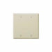 86025 - 86025 Leviton 2-Gang No Device Blank Wallplate, Standard Size, Thermoset, Box Mount - Ivory - American Copper & Brass - LEVITON INC ELECTRICAL BOXES AND COVERS