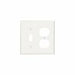 88005 - 88005 Leviton 2-Gang 1-Toggle 1-Duplex Device Combination Wallplate, Standard Size, Thermoset, Device Mount - White - American Copper & Brass - LEVITON INC ELECTRICAL BOXES AND COVERS