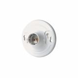 8829-CW4 - 8829-CW4 Leviton Medium Base One-Piece White Urea Outlet Box Mount Incandescent Lampholder, Keyless, Single Circuit, Top Wired - White - American Copper & Brass - LEVITON INC LIGHTING AND LIGHTING CONTROLS