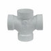 A2185 - D428040 LASCO Fittings 4" DWV Double Sanitary Tee All Hub - American Copper & Brass - WESTLAKE PIPE AND FITTINGS PVC-DWV FITTINGS