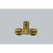 A45FFE - LT1-886 United Brass 1/2" OD X 1/2" OD X 3/8" MIP Brass Flare Tee - American Copper & Brass - UNITED BRASS MFG INC BRASS FITTINGS