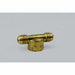 A52EEF - T4-668 United Brass 3/8" OD Flare X 3/8" OD Flare X 1/2" FIP Brass Tee - American Copper & Brass - UNITED BRASS MFG INC DOMESTIC BRASS FLARE FITTINGS