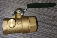 A8400-1/2 - 1/2" IPS Full Prt W/Drain, Lead Free Valve - American Copper & Brass - ELITE BALL VALVES