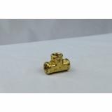 LT7-444 United Brass 1/4" Female Pipe Thread Brass Tee - Forged