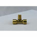 AB106C - T9-444 United Brass 1/4" Male Pipe Thread Brass Tee - Forged - American Copper & Brass - UNITED BRASS MFG INC DOMESTIC BRASS FLARE FITTINGS